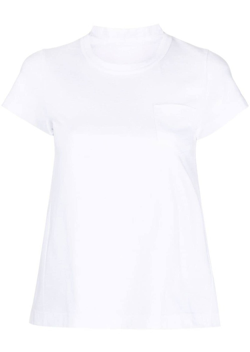 Sacai round-neck short-sleeve T-shirt