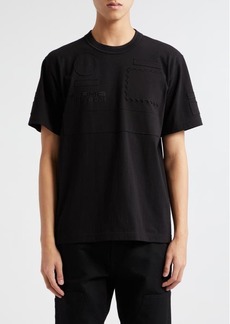 Sacai AMG Patch Cotton & Nylon T-Shirt