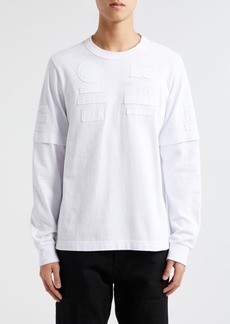 Sacai AMG Patch Long Sleeve Cotton T-Shirt