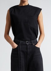 Sacai Asymmetric Cotton Jersey Top