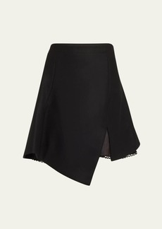 SACAI Asymmetric Mini Suiting Skirt