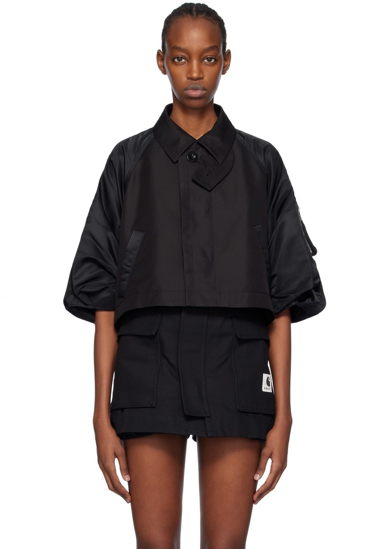 sacai Black Paneled Jacket