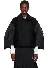 sacai Black Paneled Jacket