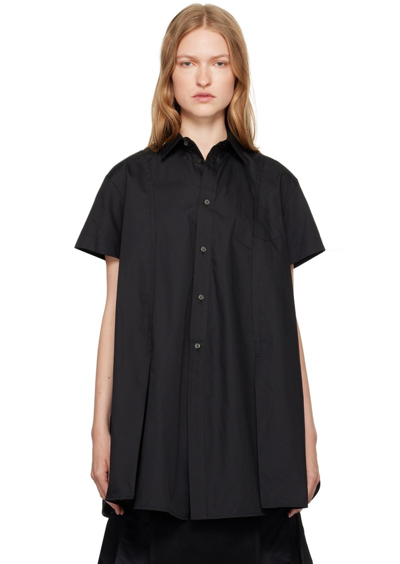 sacai Black Paneled Shirt