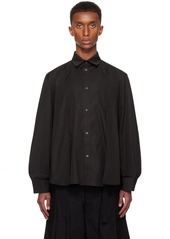 sacai Black Pleated Shirt