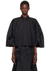 sacai Black Puff Sleeve Shirt