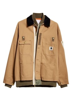 Sacai Carharrt WIP Canvas Chore & MA-1 Jacket