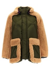 SACAI Eco shearling insert down jacket