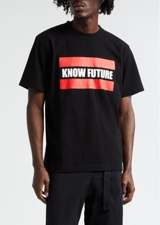 Sacai Know Future Cotton Graphic T-Shirt