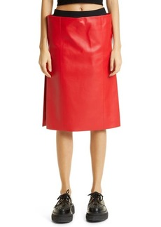 Sacai Layered Faux Leather Skirt at Nordstrom