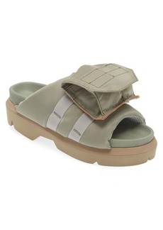Sacai Pocket Mismatched Slide Sandals