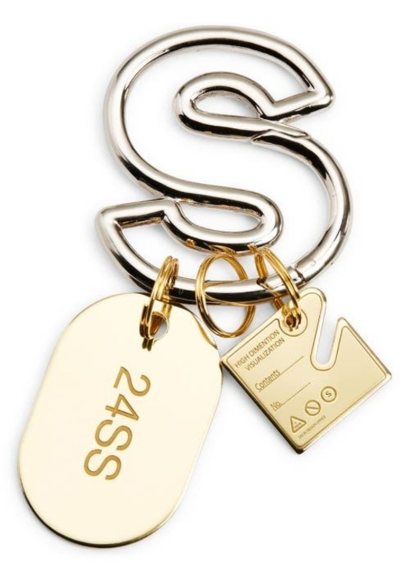 Sacai S Carabiner Logo Charms Key Ring