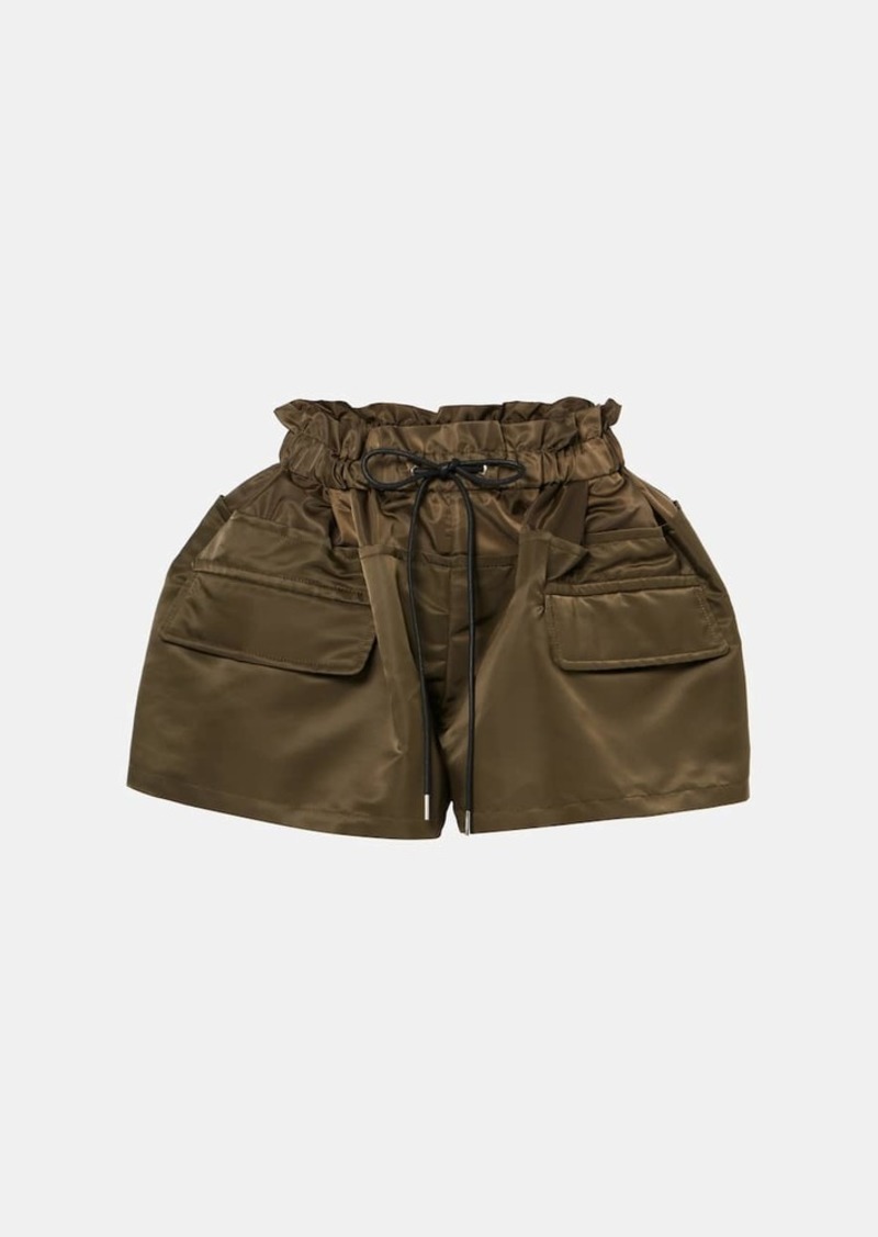 Sacai Technical twill shorts