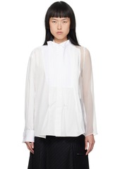 sacai White Mix Shirt