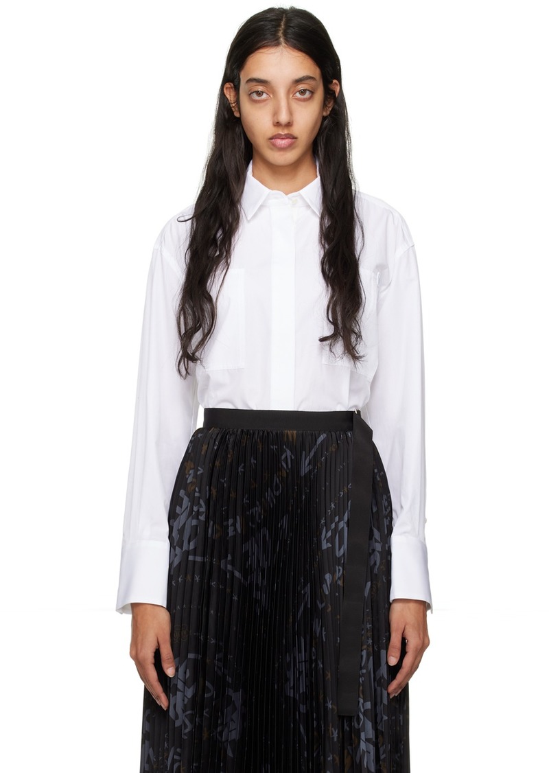 sacai White 'S' Shirt