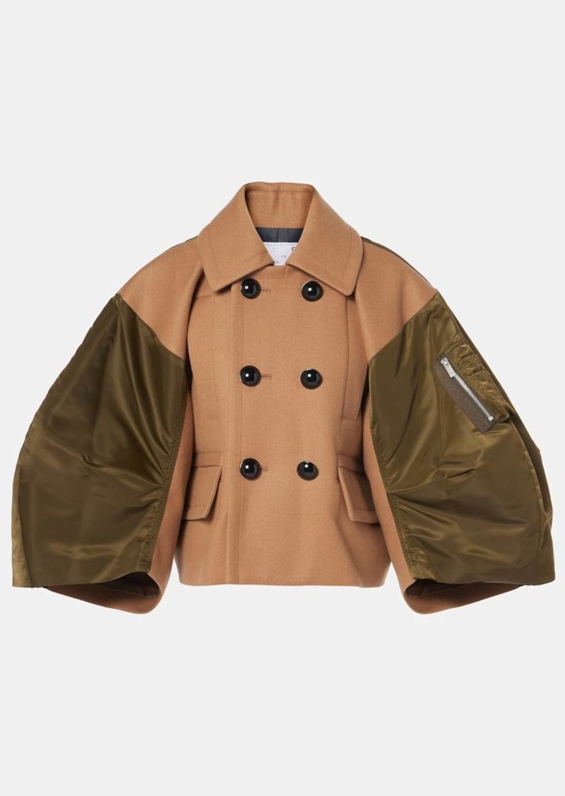 Sacai Wool and twill jacket