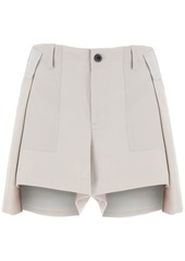 Sacai wool blend shorts