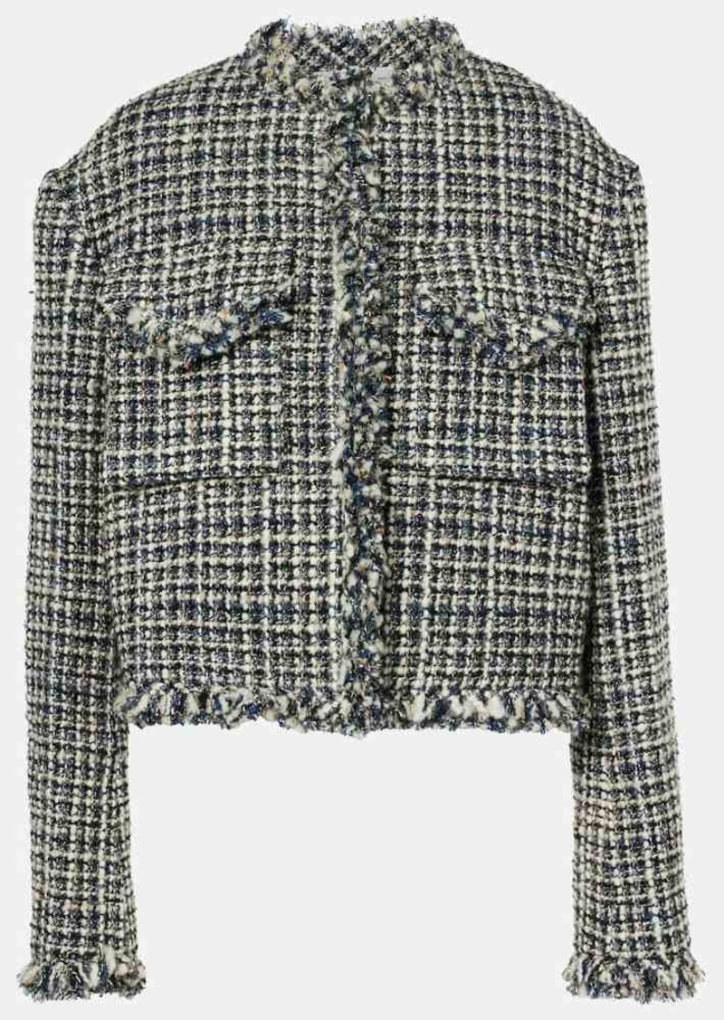 Sacai Wool-blend tweed jacket