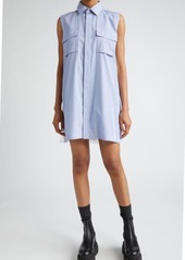 Sacai x Thomas Mason Stripe Sleeveless Mini Shirtdress