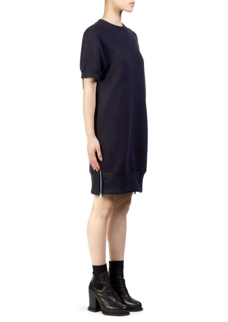 sacai sweatshirt dress