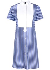 Sacai striped cotton shirt dress