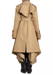 Sacai Windowpane Check Gabardine Trench Coat