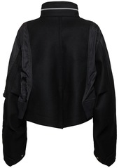 Sacai Wool Melton & Nylon Twill Jacket