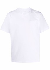 Sacai zip-detailed cotton T-shirt