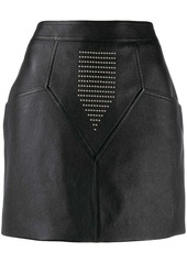 Saint Laurent studded leather skirt