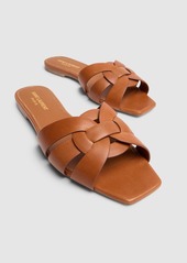 Saint Laurent 10mm Tribute Leather Mule Sandals