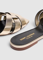 Saint Laurent 10mm Tribute Leather Mule Sandals