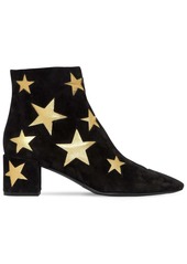 Saint Laurent 50mm Loulou Star Suede Ankle Boots