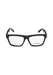 Saint Laurent 54MM Rectangle Optical Glasses