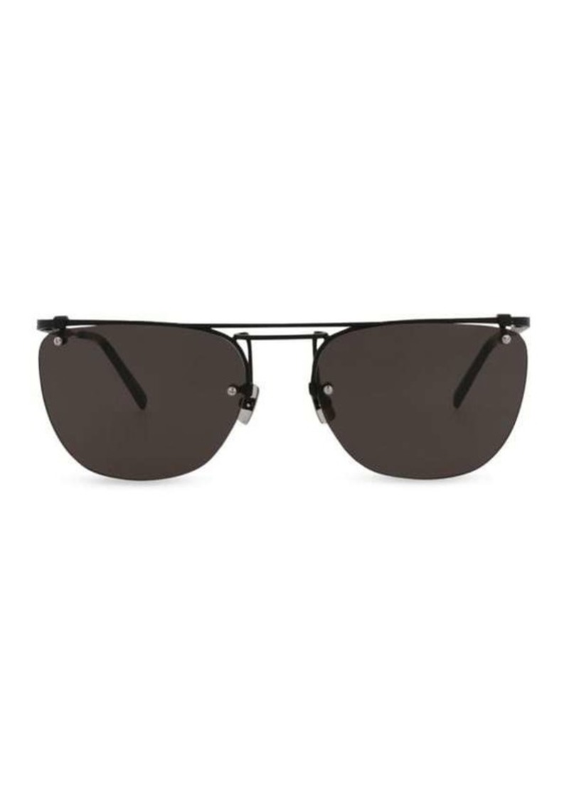 Saint Laurent 58MM Rectangle Sunglasses