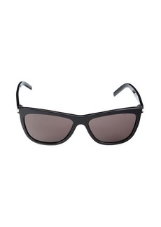 Saint Laurent 58MM Rectangle Sunglasses