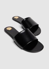 Saint Laurent 5mm Carlyle Leather Flat Mule Sandals