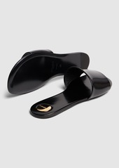 Saint Laurent 5mm Carlyle Leather Flat Mule Sandals