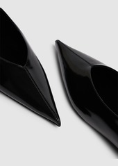 Saint Laurent 5mm Nour Leather Slippers
