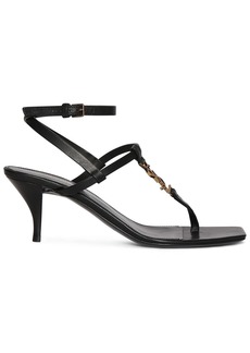 Saint Laurent 60mm Cassandra Leather Sandals