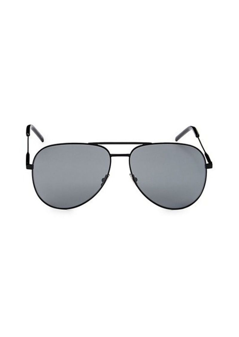 saint laurent 61mm aviator sunglasses