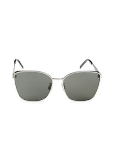 Saint Laurent 62MM Square Cat Eye Sunglasses