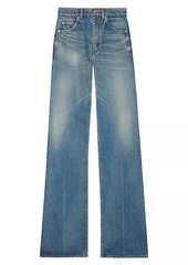 Saint Laurent 70's Jeans In Blue Vintage Denim