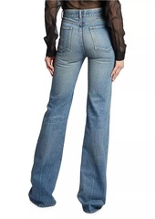 Saint Laurent 70's Jeans In Blue Vintage Denim