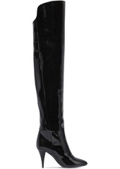 Saint Laurent 85mm Kiki Patent Leather Boots