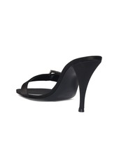 Saint Laurent 90mm Simone Satin Mule Sandals