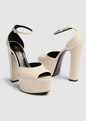 Saint Laurent 95mm Jodie Leather Platform Sandals