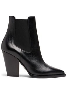 Saint Laurent 95mm Theo Leather Chelsea Boots