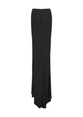 Saint Laurent asymmetric-hem maxi skirt