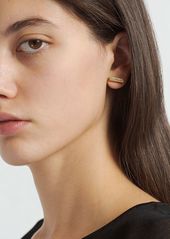 Saint Laurent Asymmetrical Monogram Earrings