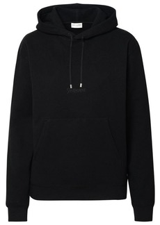 Saint Laurent Black cotton sweatshirt